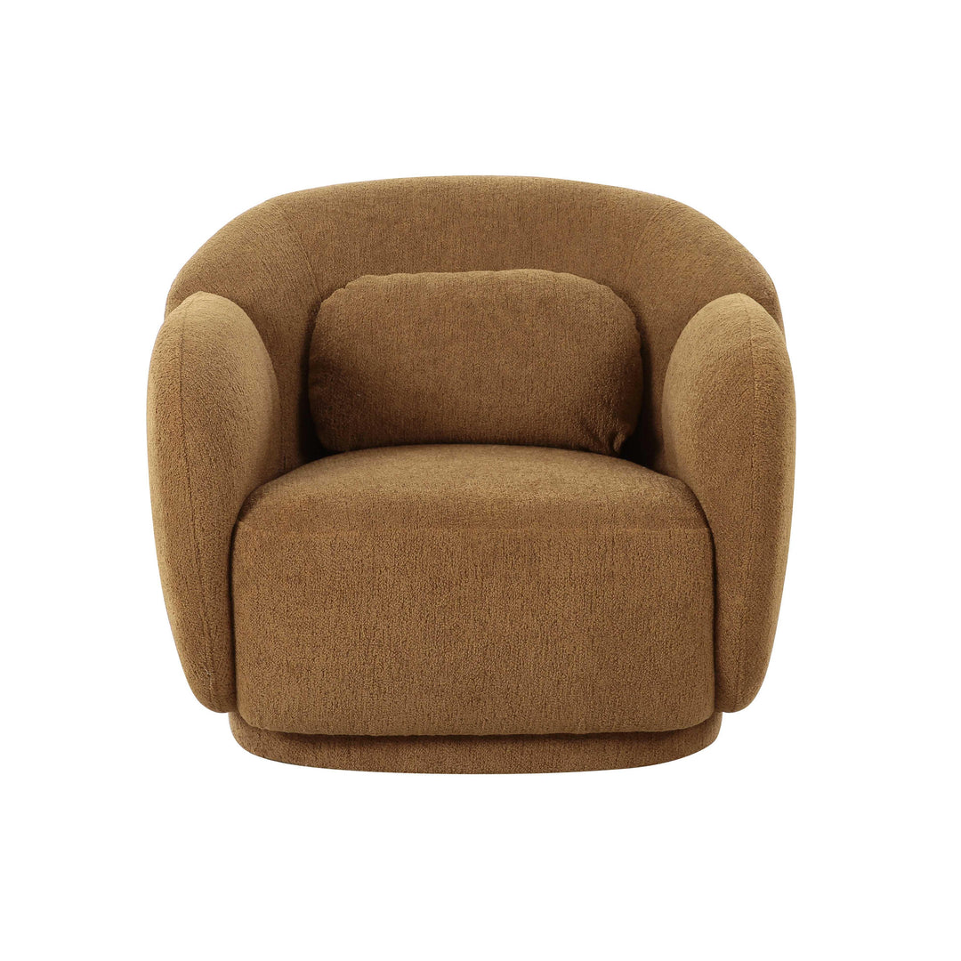 Misty Brown Boucle Accent Chair