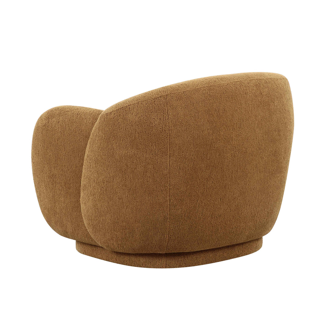 Misty Brown Boucle Accent Chair