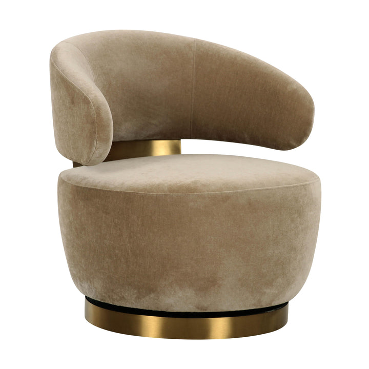 Austin Oat Recycled Fabric Swivel Chair