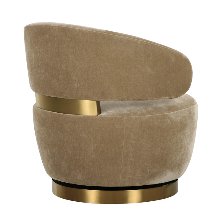 Austin Oat Recycled Fabric Swivel Chair