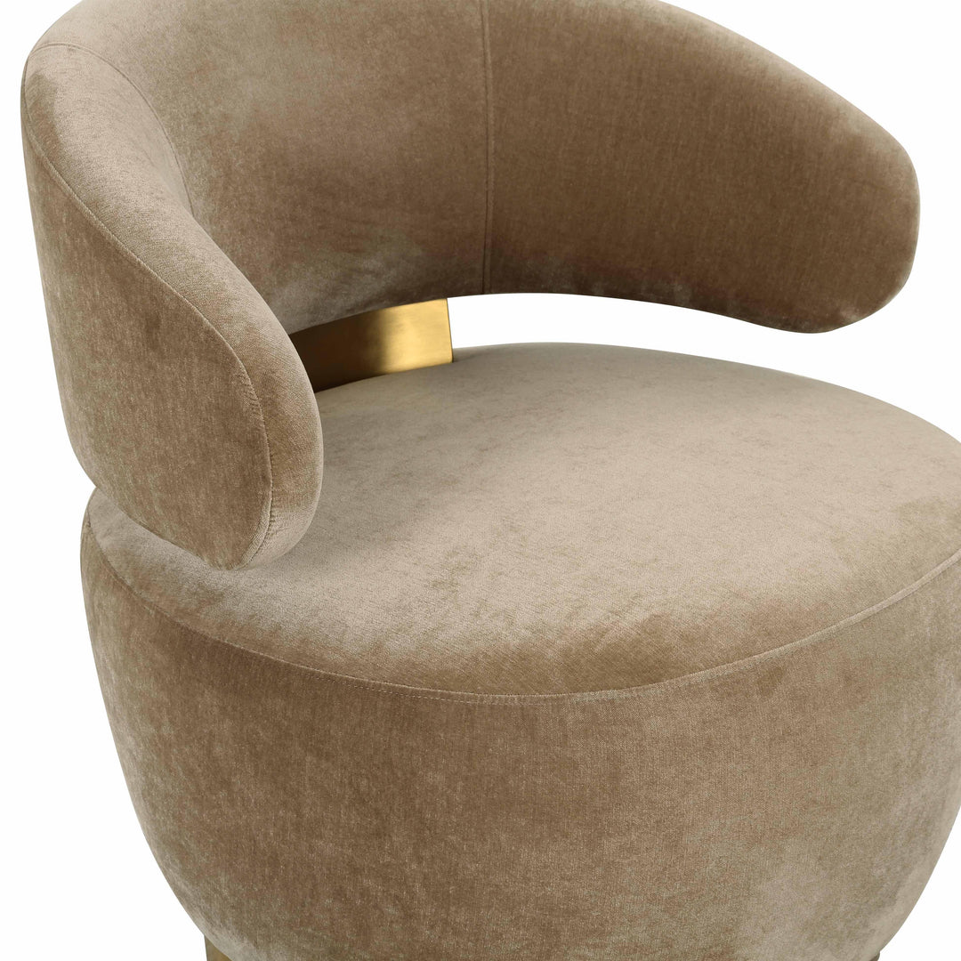 Austin Oat Recycled Fabric Swivel Chair