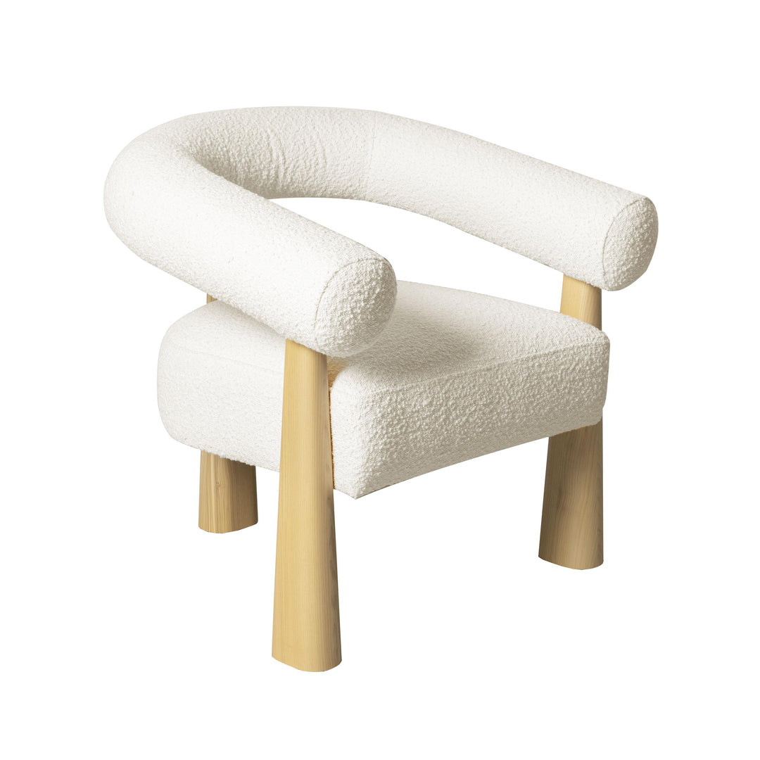 Spara Cream Boucle Accent Chair