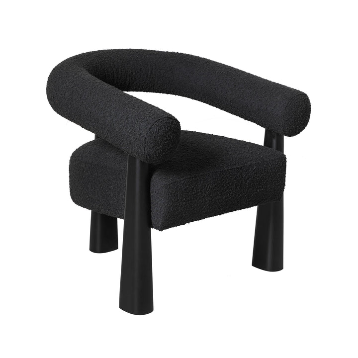 Spara Black Boucle Accent Chair