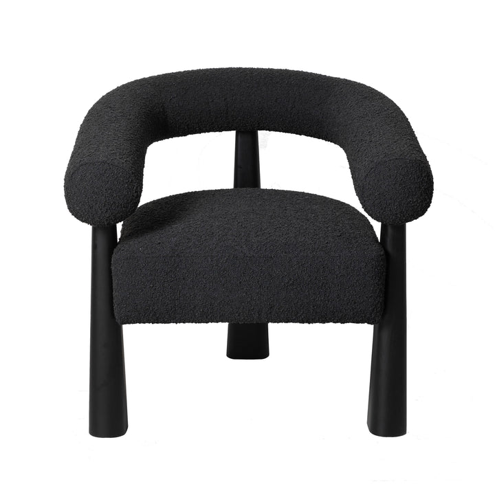 Spara Black Boucle Accent Chair