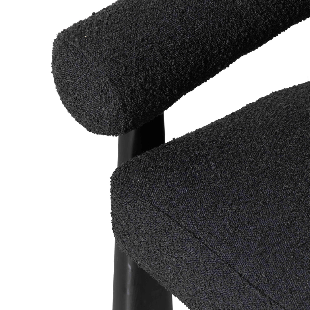 Spara Black Boucle Accent Chair